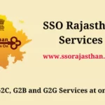 Rajasthan SSO Services Raj SSO G2C G2B G2C Services List